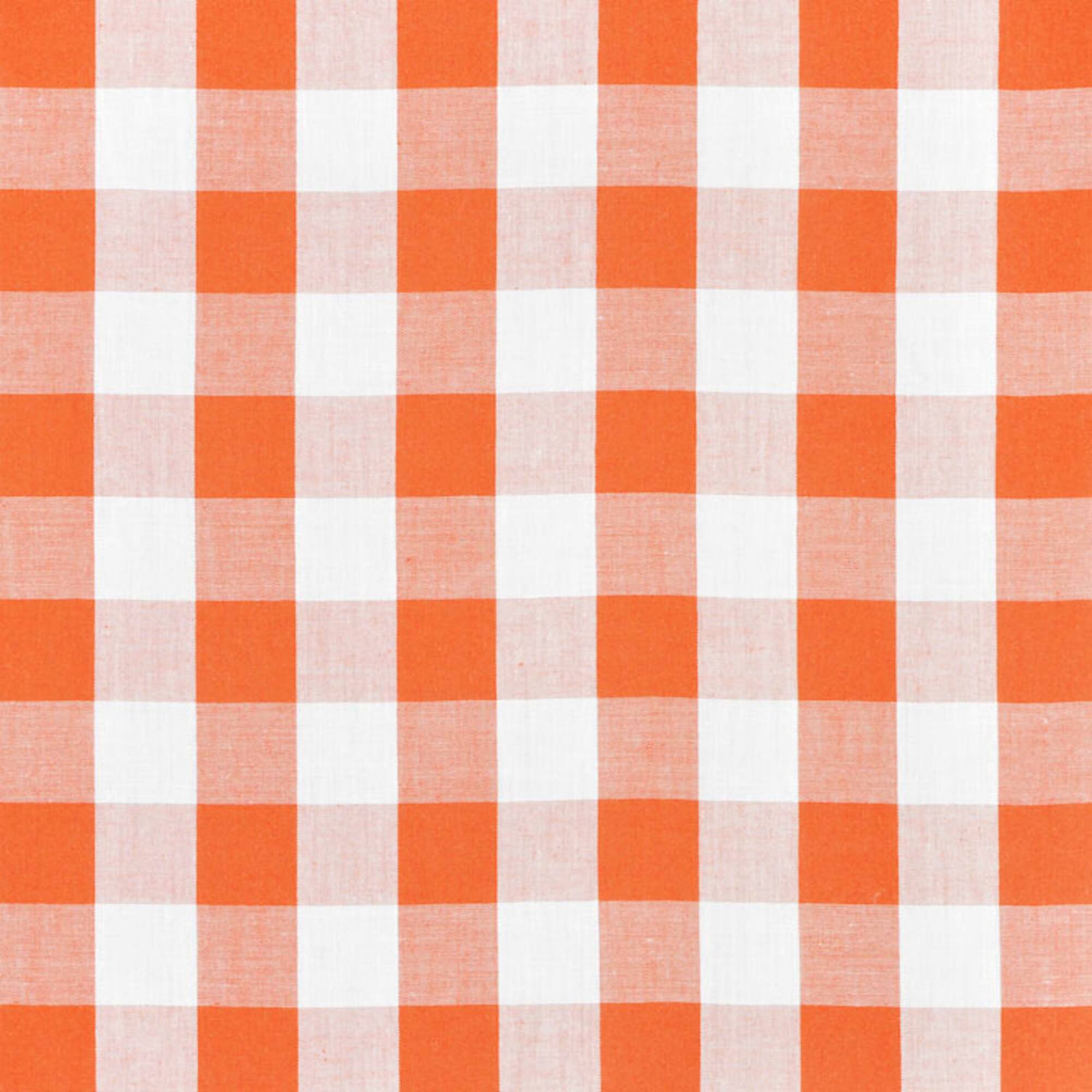 1" Orange Gingham